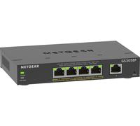 NETGEAR 5-Port Gigabit Ethernet PoE+ Plus Switch (GS305EP) Gestito L2/L3 Gigabit Ethernet (10/100/1000) Supporto Power over Eth
