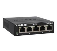 NETGEAR 5 Port Switch Ethernet GS305, Switch Ethernet, Switch Gigabit, Plug-and-Play, Funzionamento silenzioso, Montaggio a parete o da tavolo