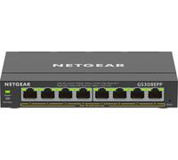 NETGEAR 8-Port Gigabit Ethernet High-Power PoE Plus Switch GS308EPP Gestito L2/L3 Gigabit Ethernet 10/100/1000 Supporto Power o NEW
