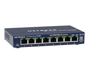 NETGEAR FS108 INTERRUTTORE 10/100 - INTERRUTTORE - 8 PORTE