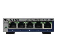 NETGEAR GS105E-200PES switch di rete Gestito L2/L3 Gigabit Ethernet 10/100/1000 Grigio
