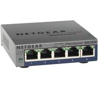 NETGEAR GS105E-200PES switch di rete Gestito L2/L3 Gigabit Ethernet (10/100/1000) Grigio