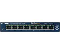 NETGEAR GS108GE switch di rete Non gestito Gigabit Ethernet (10/100/1000) Blu