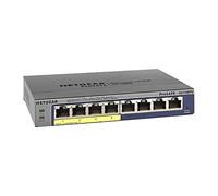 Netgear GS108PEv3 PoE Unmanaged Switch, Gigabit Ethernet 10/100 a 8 Porte, con 4 PoE a 53 W, Desktop/Montaggio su Rack