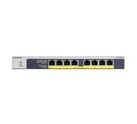 Netgear GS108PP No gestito Gigabit Ethernet (10/100/1000) Supporto Power over Ethernet (PoE) Nero, GS108PP-100EUS