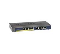 Netgear GS108PP No gestito Gigabit Ethernet (10/100/1000) Supporto Power over Ethernet (PoE) Nero, GS108PP-100EUS