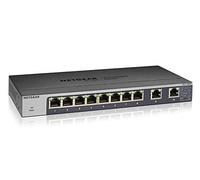 Netgear gs110mx-100uks Switch con 8-Port Gigabit Ethernet Unmanaged, 10 g/Multi-gig Uplinks