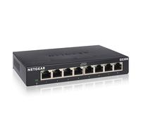 NETGEAR Switch Ethernet 8 porte Unmanaged (GS308), Switch Gigabit hub di rete domestica, Switch 8 Porte gigabit per ufficio, Plug-and-play, silenzioso, montaggio desktop o a parete