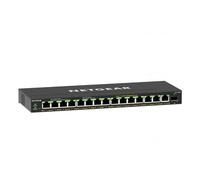 NETGEAR GS316EPP Gestito Gigabit Ethernet [10/100/1000] Supporto Power over Ethernet [PoE] Nero (NETGEAR Plus GS316EPP - Switch NEW