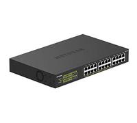 NETGEAR - GS324P-100EUS Switch Unmanaged PoE+ Gigabit Ethernet 24 Porte, GS324P, con 16 PoE+ a 190 W, Desktop / Montaggio a Parete