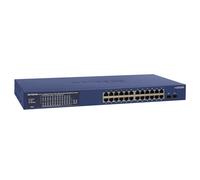 NETGEAR Switch Ethernet Gigabit PoE a 24 porte (GS724TP), Switch PoE, 24 da 1 G, 24 PoE+ a 190 W, 2 SFP da 1 G, gestione Insight cloud opzionale, montaggio desktop o su rack