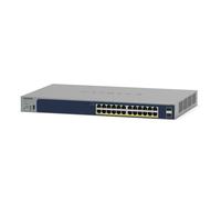 NETGEAR Switch Ethernet Gigabit PoE Smart 24 Porte GS724TPP, Gestione Insight Cloud, Switch RJ45 a 24 porte PoE da 380 W, 2 Porte SFP da 1 Gigabit, Montaggio su Desktop/Rack, Protezione a Vita ProSAFE