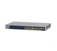 NETGEAR Switch Ethernet 24 porte (GS728TPP-V3), Switch PoE, Gigabit con gestione Insight cloud opzionale, 24 PoE+ a 380 W, 4 SFP da 1G, montaggio desktop
