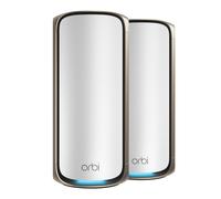 NETGEAR Orbi 970 Series Quad-Band WiFi 7, 2-Pack Quad-band (2.4 GHz / 5 GHz-1 GHz-2 6 GHz) Wi-Fi (802.11ax) Grigio 3 Interno [RBE972S-100EUS]