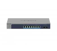 NETGEAR Switch Ethernet MS510TXUP 10 porte da 10 GB, Switch PoE, multi-gigabit ,con 8 PoE++ da 295 W, 2 SFP+ da 10 G, gestione Insight Cloud, montaggio su desktop/rack