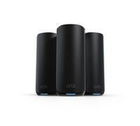 NETGEAR Orbi WiFi 7 Tri-Band (RBE873B), WiFi Mesh Router + 2 Satelliti, Copertura fino a 600 m2, 150 dispositivi 2.5 Gig Connessione Internet BE21000 (fino a 21Gbps),
