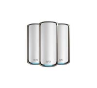 NETGEAR Orbi 970 Series Quad-Band WiFi 7, 3-Pack Quad-band (2.4 GHz / 5 GHz-1 GHz-2 6 GHz) Wi-Fi (802.11ax) Grigio Interno [RBE973S-100EUS]