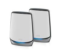 NETGEAR Orbi Mesh WiFi 6 RBK852, Kit da 2 (router + satellite), WiFi 6 Ultraveloce AX6000 Triband, Copertura WiFi Mesh fino a 350 m2, Sostituisce router + extender