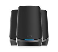 NETGEAR Orbi Mesh WiFi 6E Quad Band RBKE963B | Router con 2 Satelliti, Copertura Fino a 800 m², 200 Dispositivi, Velocità Fino a 10.8 Gbps, Nero