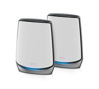 NetGear ORBI RBK852 AX6000 WiFi 6 Mesh Sistema Banda Tripla (2,4 GHz/5 GHz/5 GHz) Wi-Fi 6 (802.11ax) Grigio, Bianco 8 Interno
