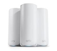 NETGEAR Orbi WiFi 7 Quad-Band (RBE873), WiFi Mesh Router + 2 Satelliti, Copertura fino a 600 m2, 150 Dispositivi Porta Internet 10 Gbit, BE21000 802.11be (fino a 21 Gbps)