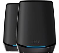 NETGEAR Orbi WiFi 6 Mesh (RBK862SB) | Sistema Mesh Tri Band | Copertura di 500 m² e 100 dispositivi | Velocità fino a 6 Gbps (AX6000) | Compatibile con tutte le scatole | Ideale pareti molto spesse| 1