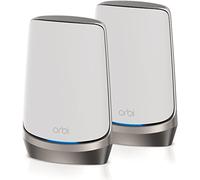 NETGEAR Orbi WiFi 6E (RBKE962), WiFi 6 Mesh Router + 1 Satelliti, Copertura Fino a 400 m2, 200 Dispositivi, Velocità Fino a 10.8 Gbps, Bianco