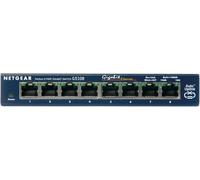 NETGEAR GS108GE switch di rete Non gestito Gigabit Ethernet (10/100/1000) Blu