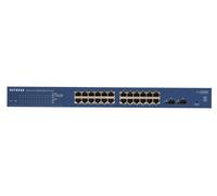 NETGEAR Switch Ethernet Smart 24 porte GS724T, Managed SFP Plus V4, Switch Gigabit con 24 da 1G, 2 SFP da 1G, Montaggio Desktop o su Rack e Assistenza Limitata a Vita