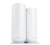 NETGEAR Orbi Mesh WiFi 7 Router RBE372 - WiFi mesh dual-band, 3,6 Gbps, copertura 240 m², fino a 70 dispositivi, porta Internet 2,5 Gb, include 1 extender BE3600