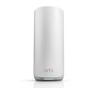 NETGEAR Orbi serie 870 (RBE870) satellite aggiuntivo WiFi 7 mesh, compatibile con Orbi RBE872 e RBE873, offre una copertura aggiuntiva fino a 200 m², BE21000 802.11be (max 21 GBit/s), bianco
