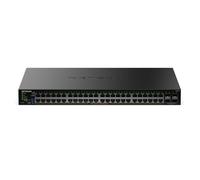 NETGEAR S350 Gigabit Ethernet PoE+ Smart Managed Essentials Switch a 52 porte - 48 x 1G PoE+ @ 380 W, 4 x 1G SFP dedicata - Montaggio su tavolo o in rack (GS348TPv2)