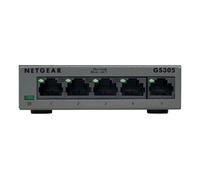 NETGEAR SOHO Non gestito Gigabit Ethernet [10/100/1000] Nero (NETGEAR GS305 - V3 - switch - unmanaged - 5 x 10/100/1000 - desktop, wall-mountable) - Nouvo