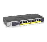 Netgear GS108PP No gestito Gigabit Ethernet (10/100/1000) Supporto Power over Ethernet (PoE) Nero, GS108PP-100EUS