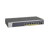 NETGEAR Switch Ethernet 10 Porte (MS510TXPP), 10GB, Switch PoE multi-Gigabit, 8 Po 8 Porte, 180W e 2 porte SFP+, gestione con Insight Cloud, montaggio su desktop e rack