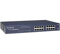 NETGEAR Switch Ethernet 16 porte Unmanaged JGS516, Switch Gigabit con opzioni di Montaggio desktop o su rack e assistenza limitata a vita