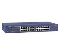 NETGEAR Switch Ethernet 24 porte Unmanaged JGS524, Switch Gigabit con opzioni di Montaggio desktop o su rack e assistenza limitata a vita