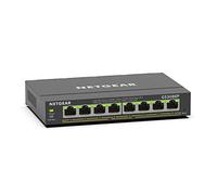 NETGEAR 8-Port Gigabit Ethernet PoE+ Plus Switch (GS308EP) Gestito L2/L3 Gigabit Ethernet (10/100/1000) Supporto Power over Ethernet (PoE) Nero