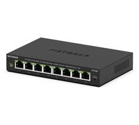 NETGEAR Switch Ethernet Plus a 8 porte GS308E - Supporto VLAN, QoS, switch Gigabit per ufficio, funzionamento silenzioso, montaggio su scrivania o a parete
