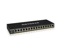NETGEAR Switch Ethernet PoE 16 porte Unmanaged GS316PP, Switch PoE Gigabit con 16 PoE+ a 183 W, montaggio desktop o a parete