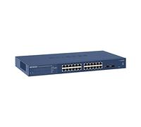 NETGEAR Switch Ethernet Smart 24 porte GS724T, Managed SFP Plus V4, Switch Gigabit con 24 da 1G, 2 SFP da 1G, Montaggio Desktop o su Rack e Assistenza Limitata a Vita