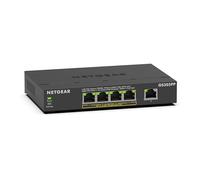 NETGEAR Switch Ethernet Unmanaged (GS305PP) Switch Gigabit a 5 porte con 4 x PoE+ @ 83W, montaggio a parete o desktop