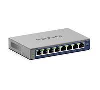 NETGEAR Switch Gigabit Ethernet Plus a 8 porte (GS108E) - gestito, montaggio a parete o desktop e protezione limitata a vita