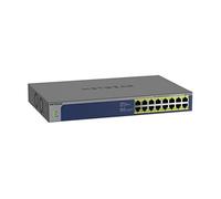 Netgear Switch PoE 16 porte Gigabit Ethernet Unmanaged (GS516PP) - con 16 PoE a 260 W, montaggio desktop/su rack e assistenza a vita ProSAFE