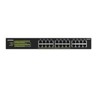 NETGEAR Switch Ethernet PoE 24 porte Unmanaged (GS324P), Switch PoE Gigabit con 16 PoE+ a 190 W, montaggio desktop o su rack