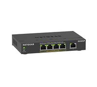 NETGEAR Switch PoE 5 Porte, Switch Ethernet Gigabit Non Gestito GS305P | 1 x 1Gb e 4 x 1Gb PoE+ Porte @ 63W, Desktop/Parete