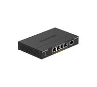 NETGEAR Switch PoE 5 porte Unmanaged GS305PP, Switch Ethernet Gigabit con 4 PoE+ a 83 W, montaggio desktop o a parete