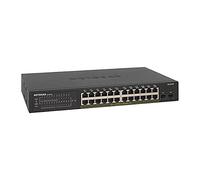 NETGEAR Switch PoE Smart 24 porte GS324TP, Switch Ethernet Gigabit con 24 PoE+ a 190 W, 2 SFP da 1G, montaggio desktop o su rack, serie S350