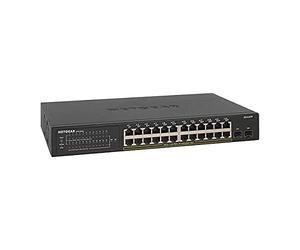 NETGEAR Switch PoE Smart 24 porte GS324TP, Switch Ethernet Gigabit con 24 PoE+ a 190 W, 2 SFP da 1G, montaggio desktop o su rack, serie S350