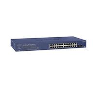 NETGEAR Switch PoE Smart 24 porte GS724TP, Switch Ethernet Gigabit 24 da 1G, 24 PoE+ a 190 W, 2 SFP da 1G, gestione Insight cloud opzionale, montaggio desktop o su rack e assistenza limitata a vita